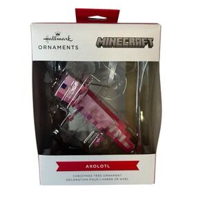 Hallmark‎ Minecraft Axolotl Christmas Tree Ornament 2024 New